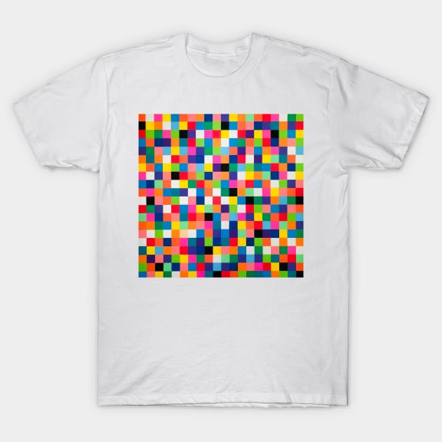 400 Colorful Squares T-Shirt by Ideacircus